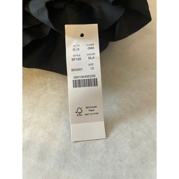 J. Crew Reimagined NWT One Piece Slimming Ruffle Sleeve Padded Swimsuit Size 12 - Picture 3 of 7